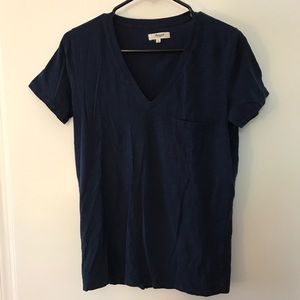 Madewell Whisper Cotton V-Neck Pocket Tee